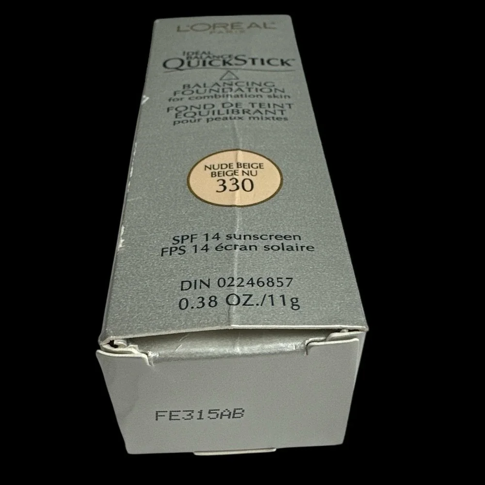 Loreal Ideal Balance QuickStick Foundation 330 Nude Beige SPF 14 New In Box
